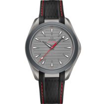 Seamaster 41 mm, titanium on rubber strap - 220.92.41.21.06.001