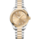 Seamaster 34 mm, steel - Moonshine™ gold on steel - Moonshine™ gold - 220.20.34.20.08.001