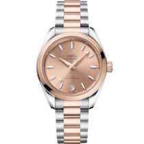 Seamaster 34 mm, steel - Sedna™ gold on steel - Sedna™ gold - 220.20.34.20.10.001