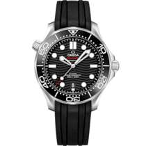 Seamaster Diver 300M 42 mm, steel on rubber strap - 210.32.42.20.01.001