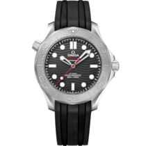 Seamaster Diver 300M 42 mm, steel on rubber strap - 210.32.42.20.01.002