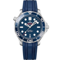 Seamaster Diver 300M 42 mm, steel on rubber strap - 210.32.42.20.03.001