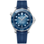 Seamaster 42 mm, steel on rubber strap - 210.32.42.20.03.002