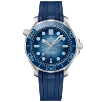 Seamaster 42 mm, steel on rubber strap - 210.32.42.20.03.002