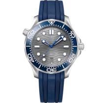 Seamaster 42 mm, steel on rubber strap - 210.32.42.20.06.001