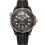 Seamaster 43.5 mm, black ceramic on rubber strap - 210.62.44.20.01.001