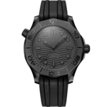 Seamaster 43.5 mm, black ceramic on rubber strap - 210.92.44.20.01.003