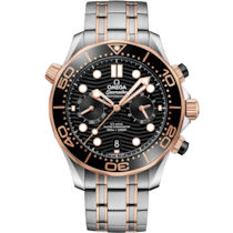 Seamaster Diver 300M 44 mm, Sedna™ gold on steel - Sedna™ gold - 210.20.44.51.01.001