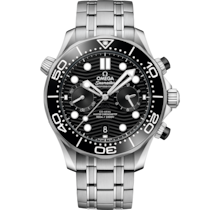 Seamaster Diver 300M 44 mm, steel on steel - 210.30.44.51.01.001