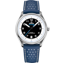 Seamaster 39.5 mm, steel on leather strap - 522.32.40.20.01.001