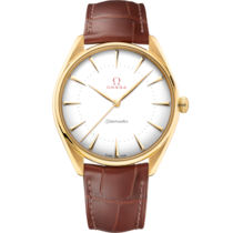 Seamaster 39.5 mm, yellow gold on leather strap - 522.53.40.20.04.001