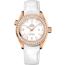 Seamaster Planet Ocean 600M 37.5 mm, red gold on leather strap - 23258382004001
