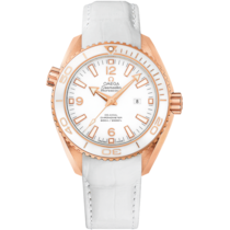 Seamaster Planet Ocean 600M 37.5 mm, red gold on leather strap - 232.63.38.20.04.001