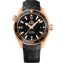 Seamaster Planet Ocean 600M 45.5 mm, red gold on leather strap - 232.63.46.21.01.001
