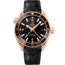 Seamaster Planet Ocean 600M 43.5 mm, red gold on leather strap - 232.63.44.22.01.001