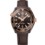 Seamaster 39.5 mm, brown ceramic on rubber strap - 215.62.40.20.13.001