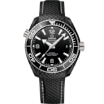 Seamaster 39.5 mm, black ceramic on rubber strap - 215.92.40.20.01.001