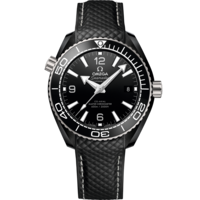 Seamaster Planet Ocean 600M 39.5 mm, black ceramic on rubber strap - 215.92.40.20.01.001