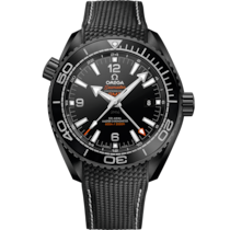 Seamaster 45.5 mm, black ceramic on rubber strap - 215.92.46.22.01.001