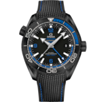 Seamaster 45.5 mm, black ceramic on rubber strap - 215.92.46.22.01.002