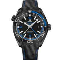 Seamaster Planet Ocean 600M 45.5 mm, black ceramic on rubber strap - 215.92.46.22.01.002