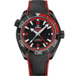 Seamaster 45.5 mm, black ceramic on rubber strap - 215.92.46.22.01.003