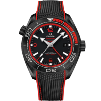 Seamaster Planet Ocean 600M 45.5 mm, black ceramic on rubber strap - 215.92.46.22.01.003