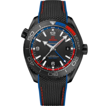 Seamaster Planet Ocean 600M 45.5 mm, black ceramic on rubber strap - 215.92.46.22.01.004