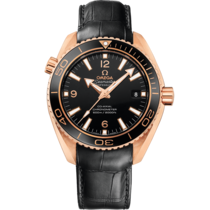 Seamaster Planet Ocean 600M 42 mm, red gold on leather strap - 232.63.42.21.01.001