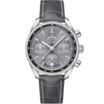 Speedmaster 38 mm, steel on leather strap - 324.38.38.50.06.001