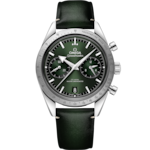 Speedmaster 40.5 mm, steel on leather strap - 332.12.41.51.10.001