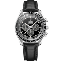 Speedmaster Calibre 321 42 mm, platinum on leather strap - 311.93.42.30.99.001