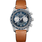 Speedmaster 43 mm, steel on leather strap - 329.32.43.51.03.001