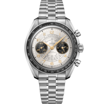 Silver dial watch on Steel case with Stainless steel bracelet - Speedmaster Chronoscope 43 mm, Steel on Stainless steel - 522.30.43.51.02.001