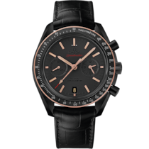 Speedmaster Dark Side of the Moon 44.25 mm, black ceramic on leather strap - 311.63.44.51.06.001