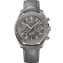 Speedmaster 44.25 mm, grey ceramic on leather strap - 311.63.44.51.99.002