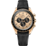 Speedmaster 42 mm, Moonshine™ gold on rubber strap - 310.62.42.50.99.001