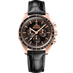 Speedmaster 42 mm, Sedna™ gold on leather strap - 310.63.42.50.01.001