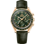 Speedmaster 42 mm, Moonshine™ gold on leather strap - 310.63.42.50.10.001