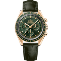 Speedmaster Moonwatch Professional 42 mm, Moonshine™ gold on leather strap - 310.63.42.50.10.001