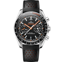 Speedmaster Racing 44.25 mm, steel on leather strap - 329.32.44.51.01.001