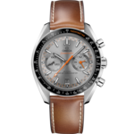 Speedmaster 44.25 mm, steel on leather strap - 329.32.44.51.06.001