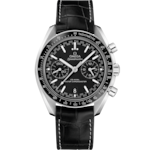 Speedmaster 44.25 mm, steel on leather strap - 329.33.44.51.01.001