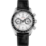 Speedmaster 44.25 mm, steel on leather strap - 329.33.44.51.04.001