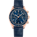 Speedmaster 44.25 mm, Sedna™ gold on leather strap - 329.53.44.51.03.001