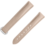 Two-piece strap - Beige vegan strap with foldover clasp - 032Z017132