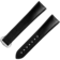Two-piece strap - Black vegan strap with foldover clasp - 032Z017135