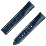兩件式表帶 - 藍色鱷魚皮表帶連摺疊扣 - 032CUZ007419