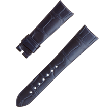兩件式表帶 - 藍色鱷魚皮表帶連針扣 - 032CUZ008444