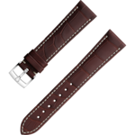 Two-piece strap - Brown alligator leather strap with pin buckle - 032CUZ003330